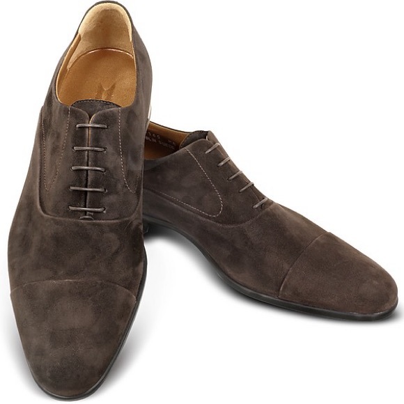 Moreschi Other - MORESCHI Dublin Dark Brown Suede Cap-Toe Oxford Shoes - Size 8.5 - G61-21